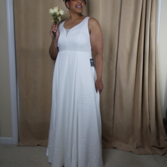 NWT Torrid IVORY JACQUARD SWEETHEART WEDDING GOWN Sz 12W - Picture 11 of 15